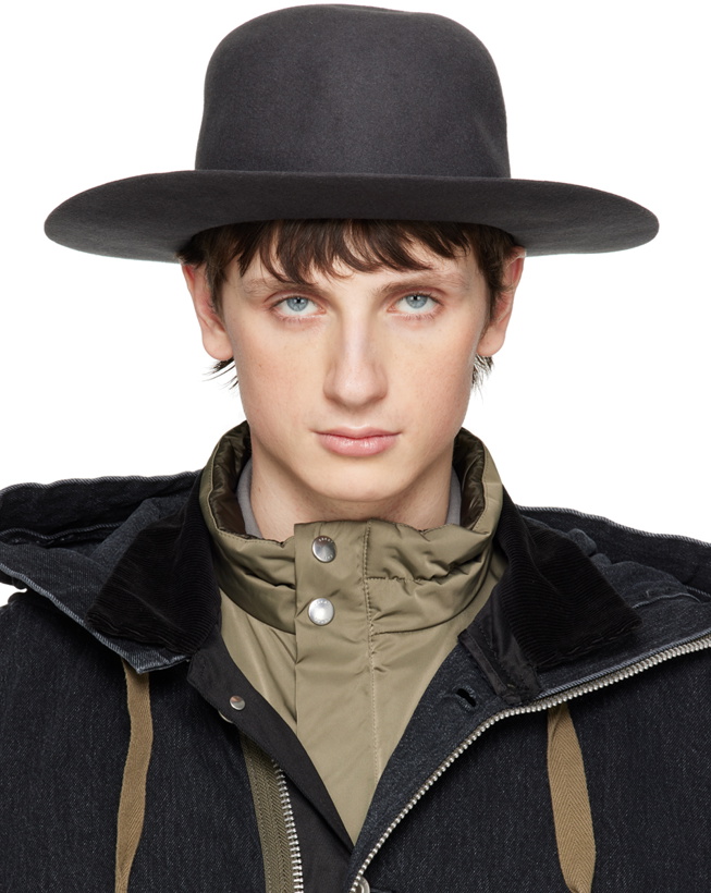 Photo: sacai Gray Felted Structured Hat