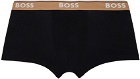 BOSS Three-Pack Black Logo Boxer Briefs