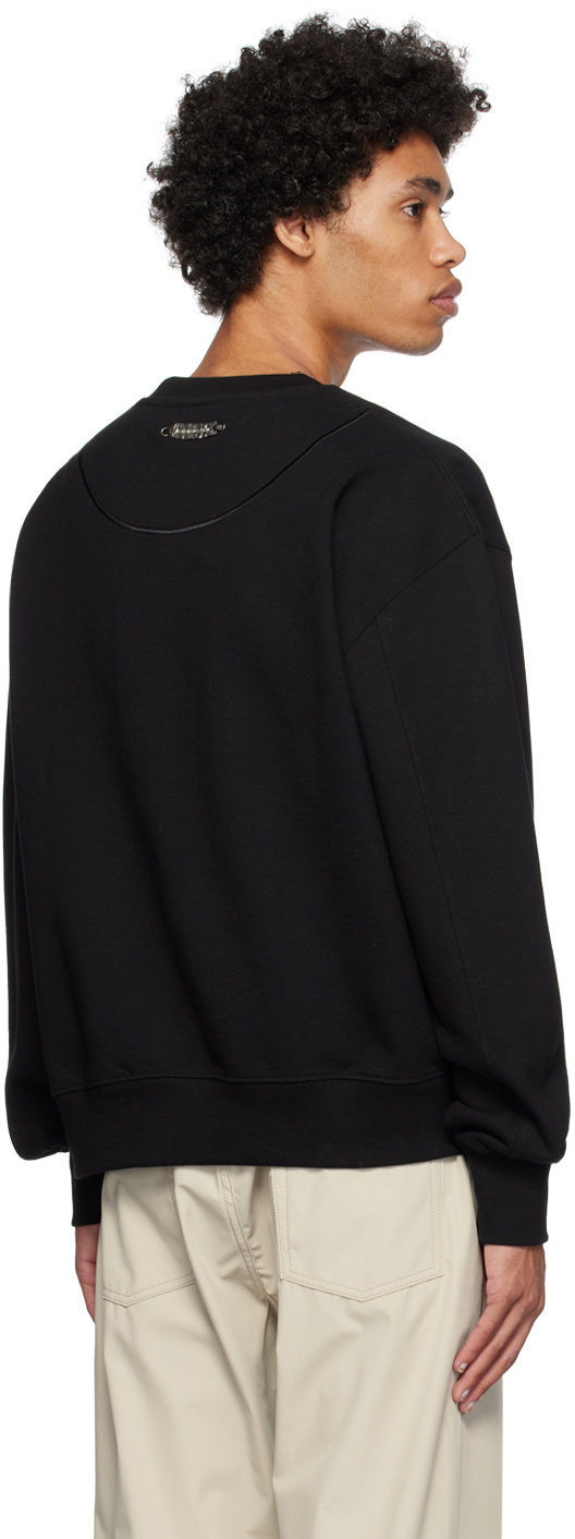 Andersson Bell Black Embroidered Sweatshirt