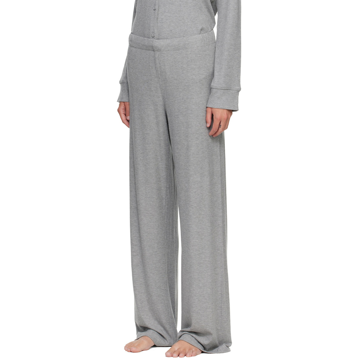 SKIMS Gray Soft Lounge Sleep Pyjama Set