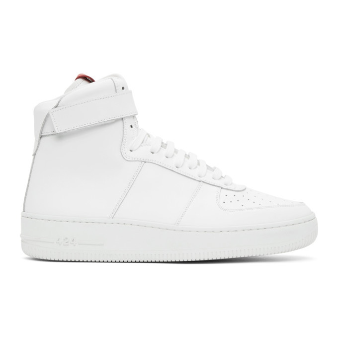 Photo: 424 White adidas Originals Edition High-Top Sneakers