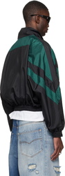 VAQUERA Black & Green Windbreaker Jacket
