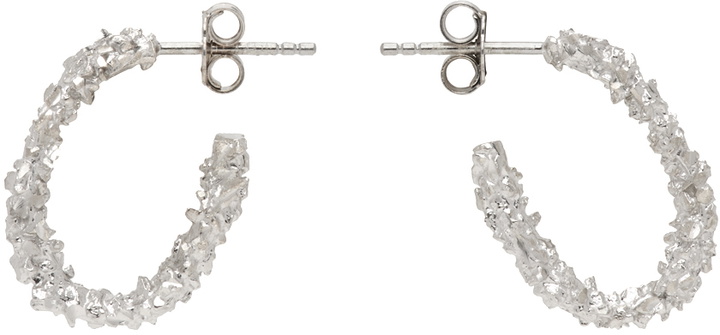 Photo: Veneda Carter Silver Small Open Hoop Earrings