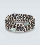 Ileana Makri Set of 3 beaded bracelets with gemstones