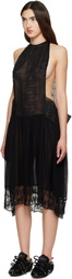 Collina Strada Black Lestat Midi Dress