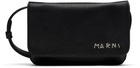 Marni Black 'Marni Mending' Embroidery Shoulder Bag