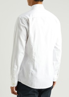 Eton Piqué Cotton Oxford Shirt White