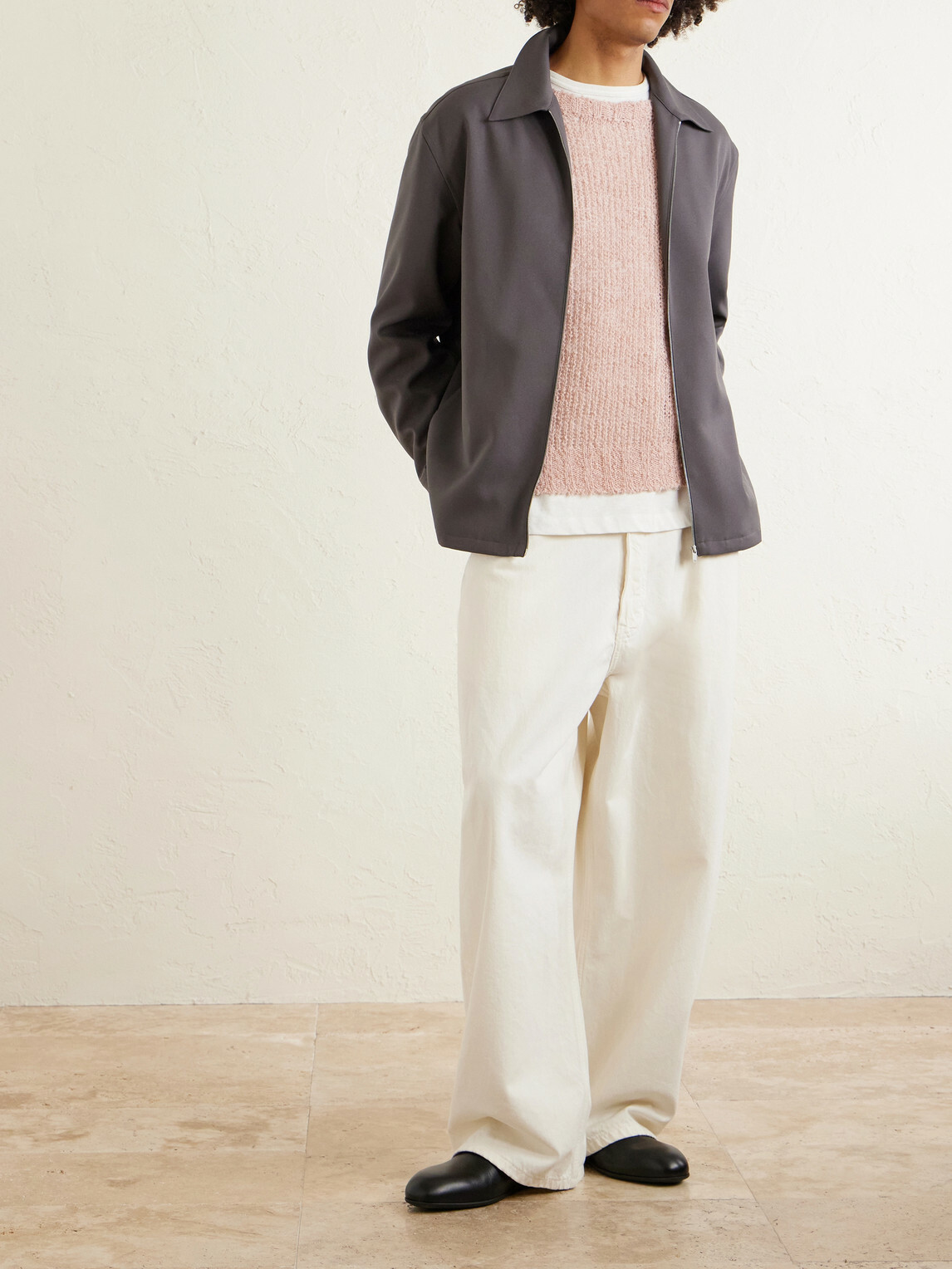 Jil Sander - Twill Zip-Up Overshirt - Gray