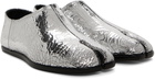 Maison Margiela Silver Tabi Mirror Loafers