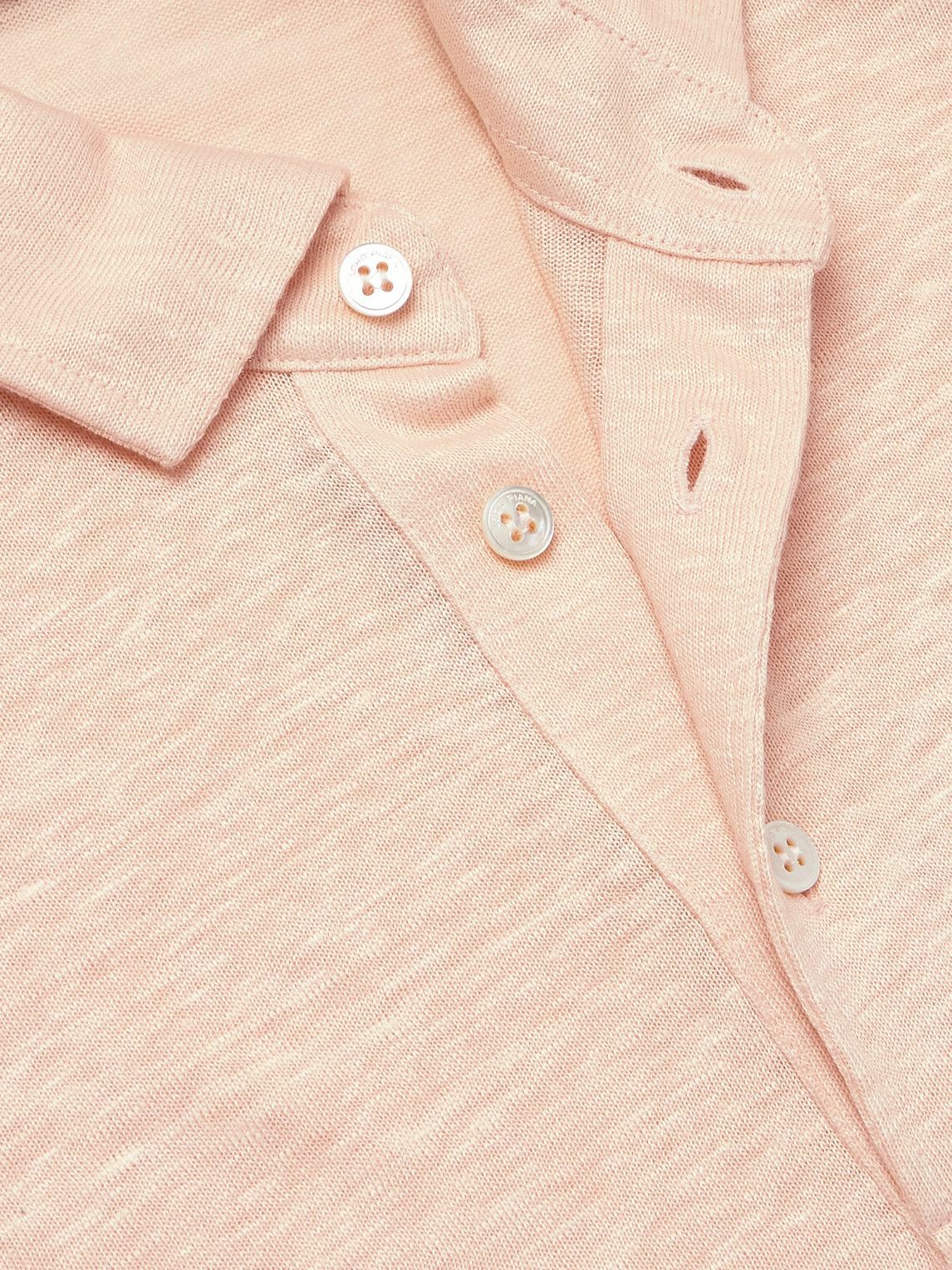 Loro Piana - Linen Polo Shirt - Orange