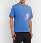 Reese Cooper® - Printed Cotton-Jersey T-Shirt - Blue