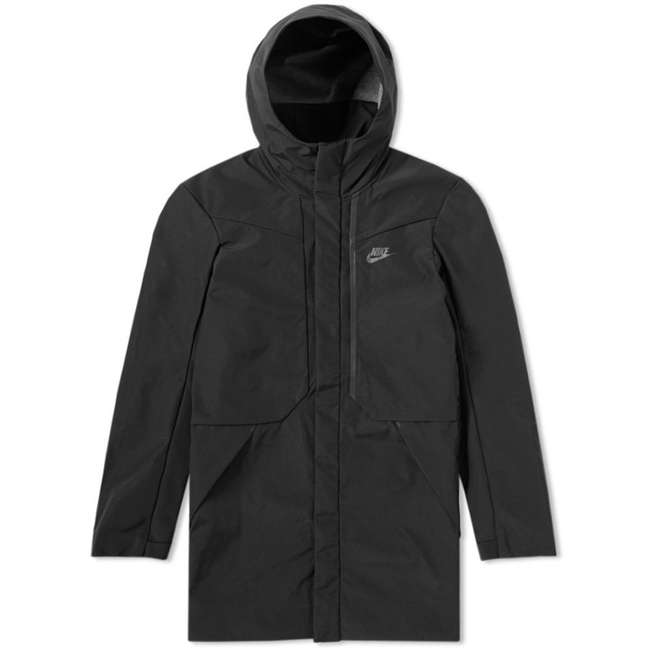 Photo: Nike Tech Fleece Hooded Shield Jacket Black