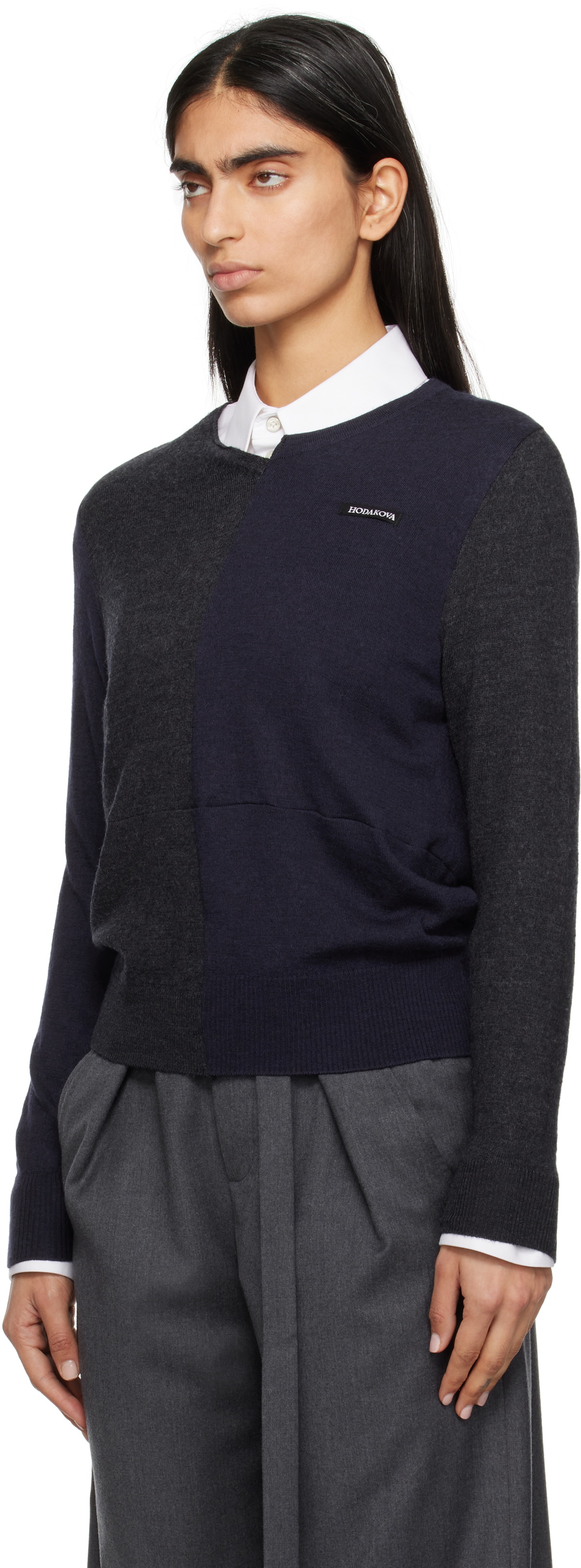 HODAKOVA Knitted Patch Sweater