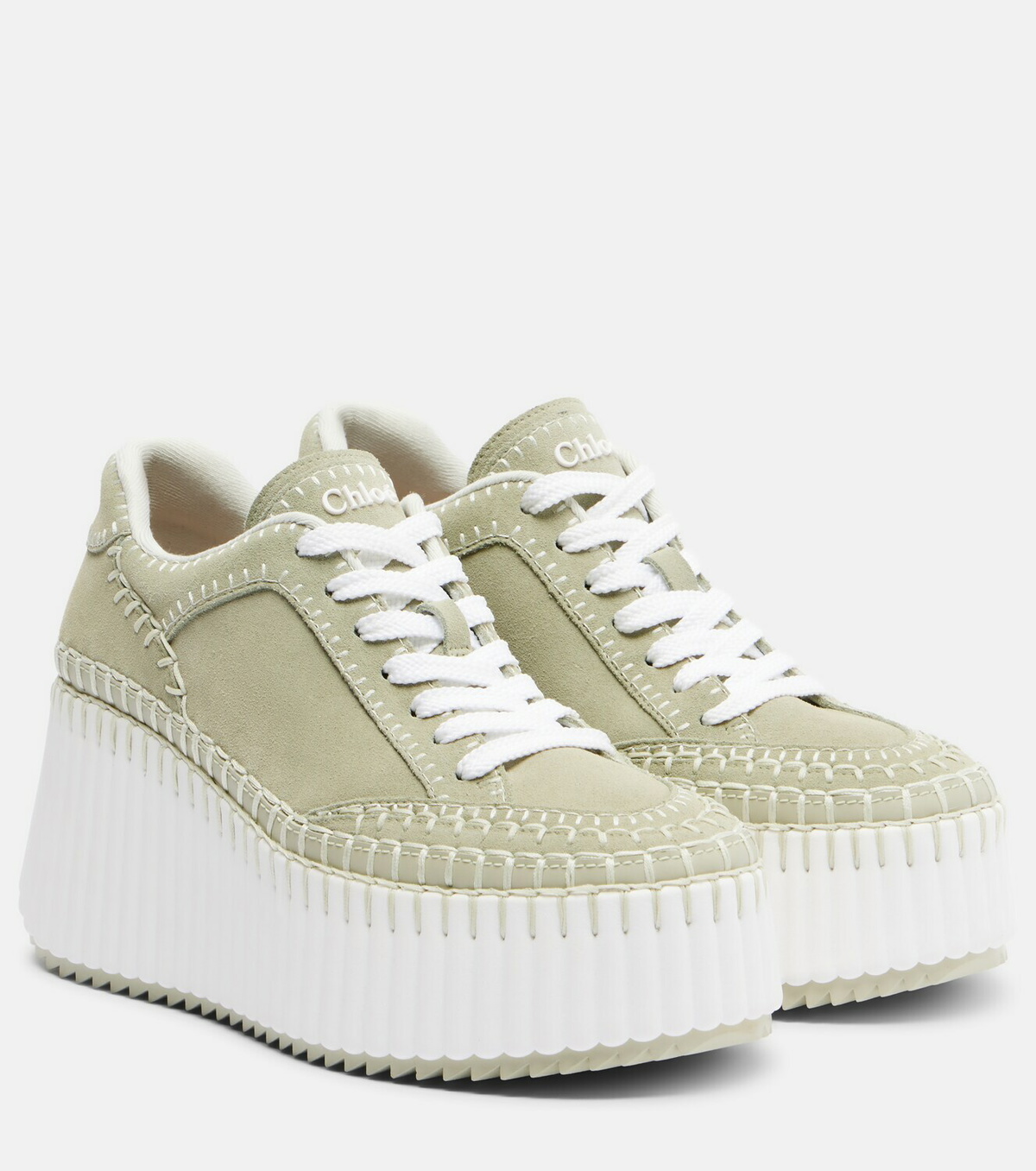 Chloé Nama suede platform sneakers