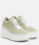 Chloé Nama suede platform sneakers