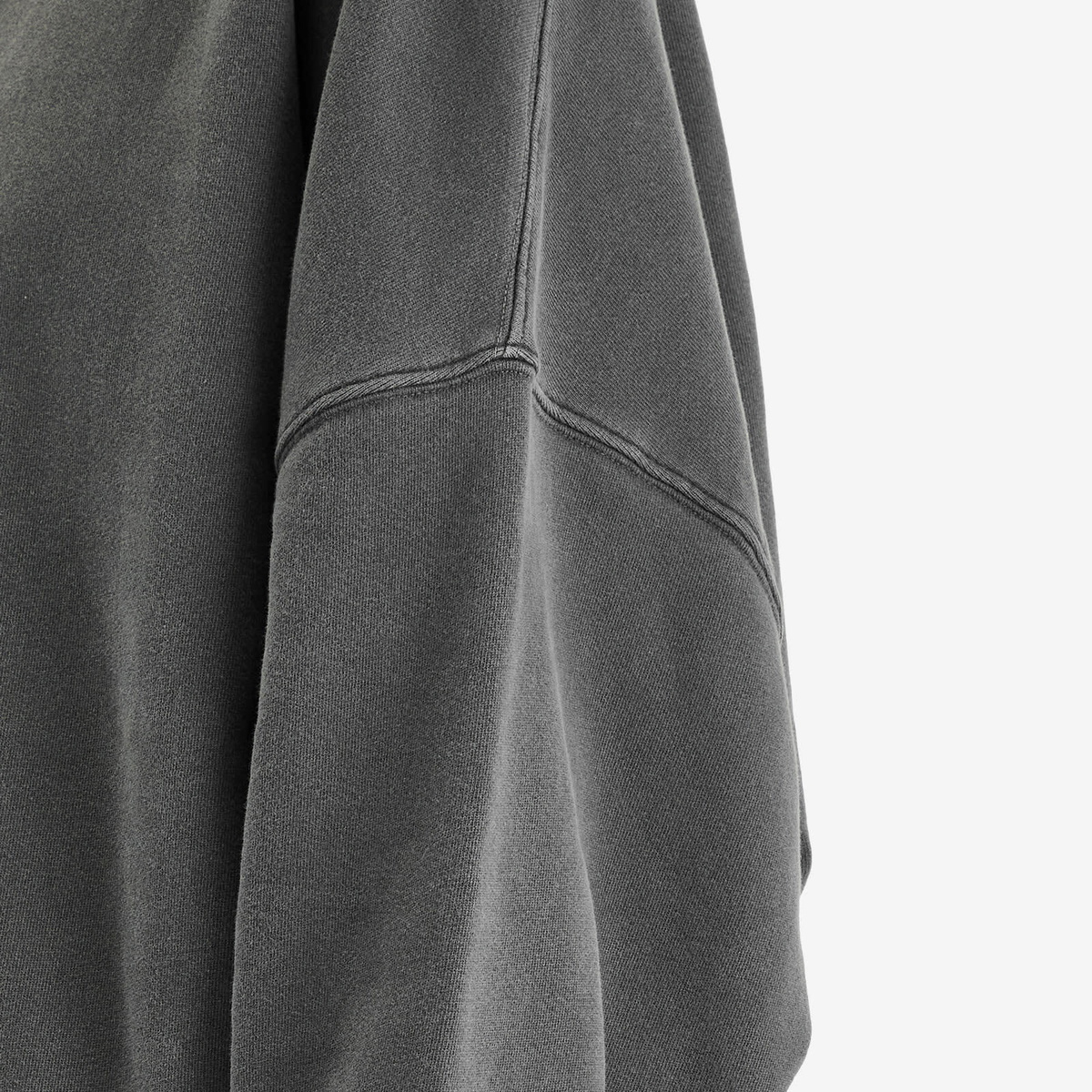 Joah Brown Women's Oversized Crew Sweatshirt in Washed Black