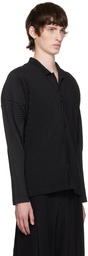 Homme Plissé Issey Miyake Black Basics Cardigan