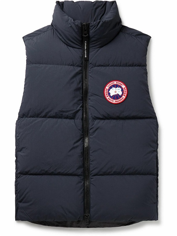 Photo: Canada Goose - Lawrence Slim-Fit Logo-Appliquéd Quilted Enduraluxe® Down Gilet - Blue
