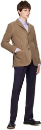 Ring Jacket Tan Brushed Blazer