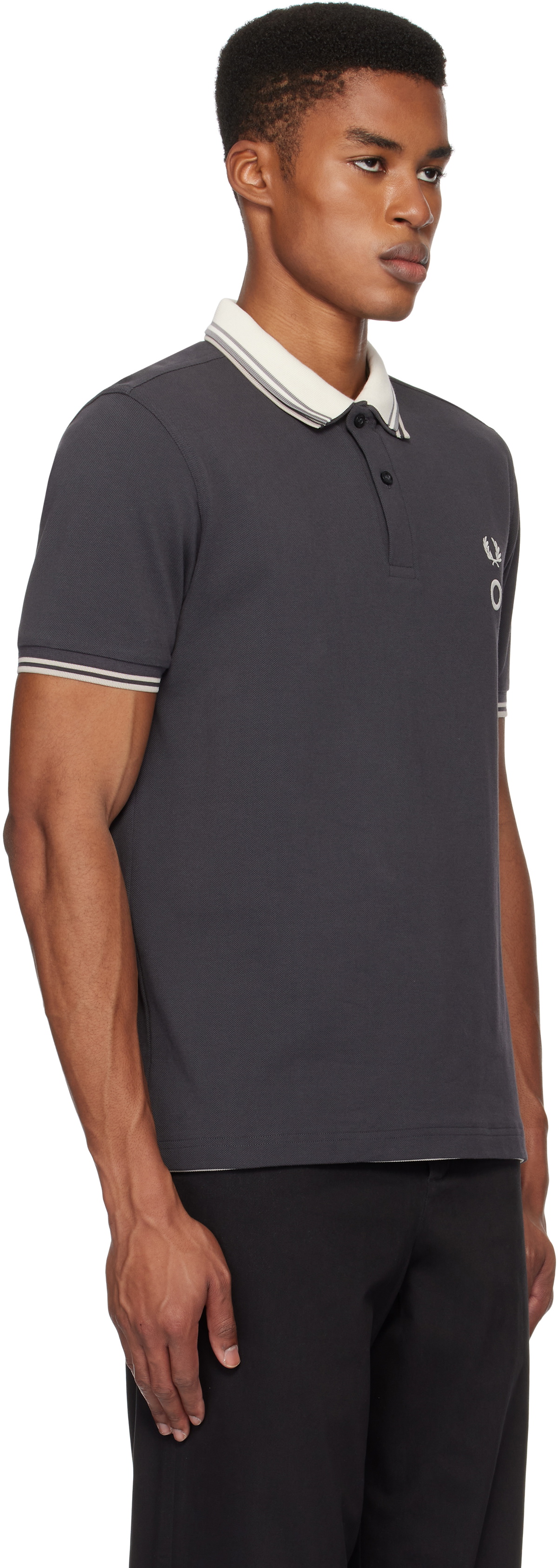 Craig Green Gray Fred Perry Edition Short Sleeve Reversible Polo
