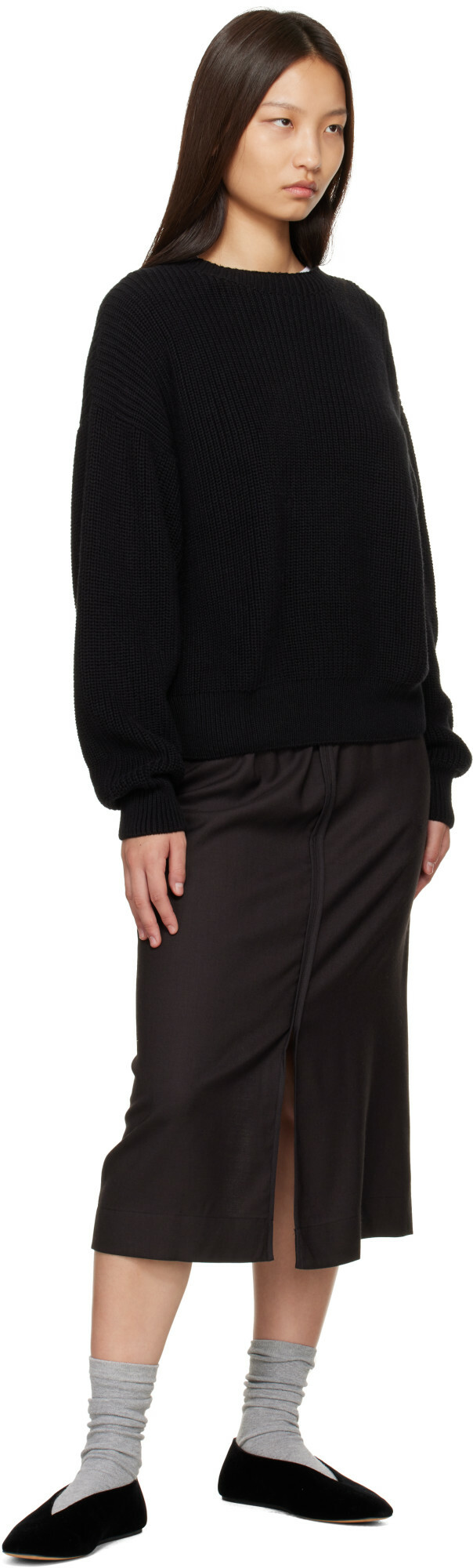 Baserange Black Mea Sweater