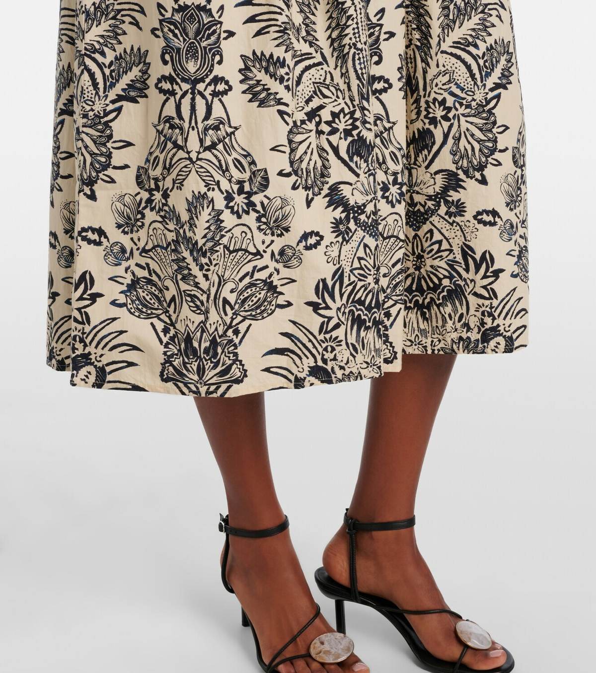 Ulla Johnson Harriet printed cotton poplin midi dress