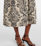 Ulla Johnson Harriet printed cotton poplin midi dress