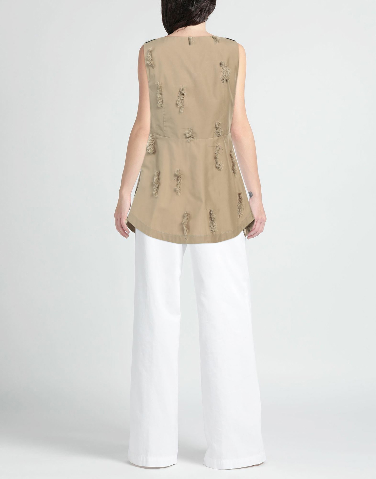 Durazzi Womens Top Military in Green
