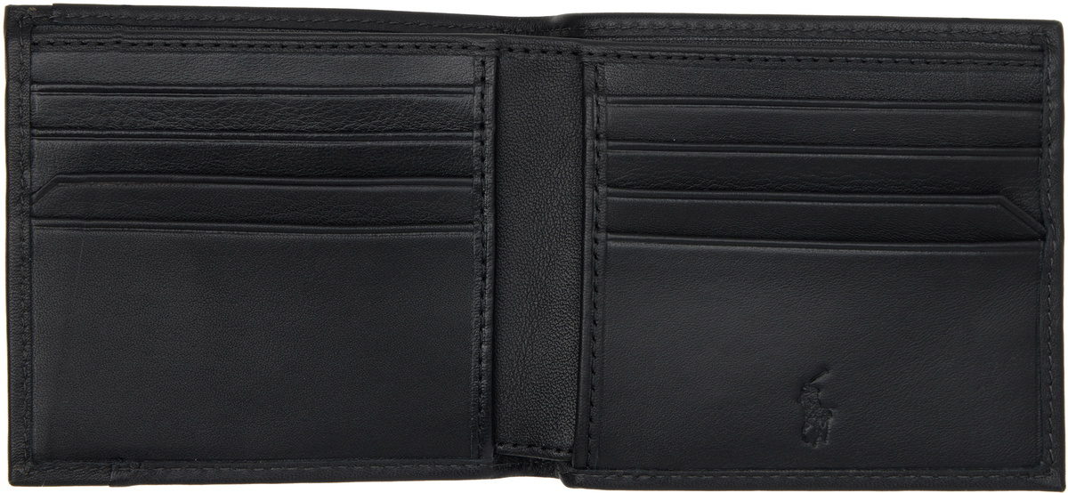 Polo Ralph Lauren Black Smooth Leather Billfold Wallet