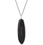 SAINT LAURENT - Silver-Tone and Wood Necklace - Silver