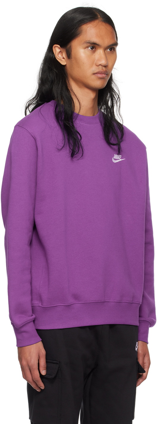 nike crewneck sweatshirt purple