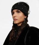 Jennifer Behr Alpaca wool-blend embellished beanie