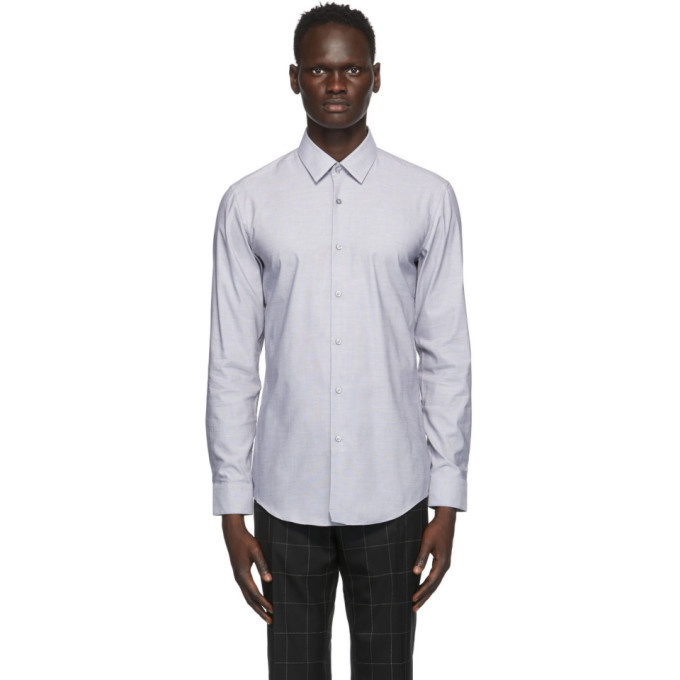 Photo: Boss Black and White Check Slim-Fit Shirt