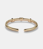 Marina B Trisolina Triple 18kt gold bangle with diamonds