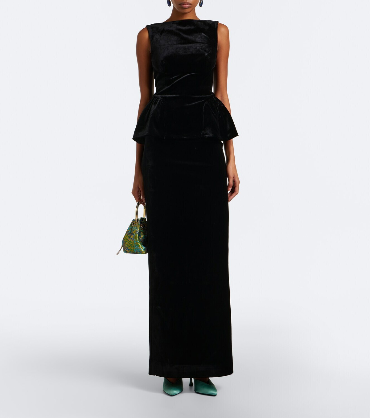 Roland Mouret Peplum velvet top