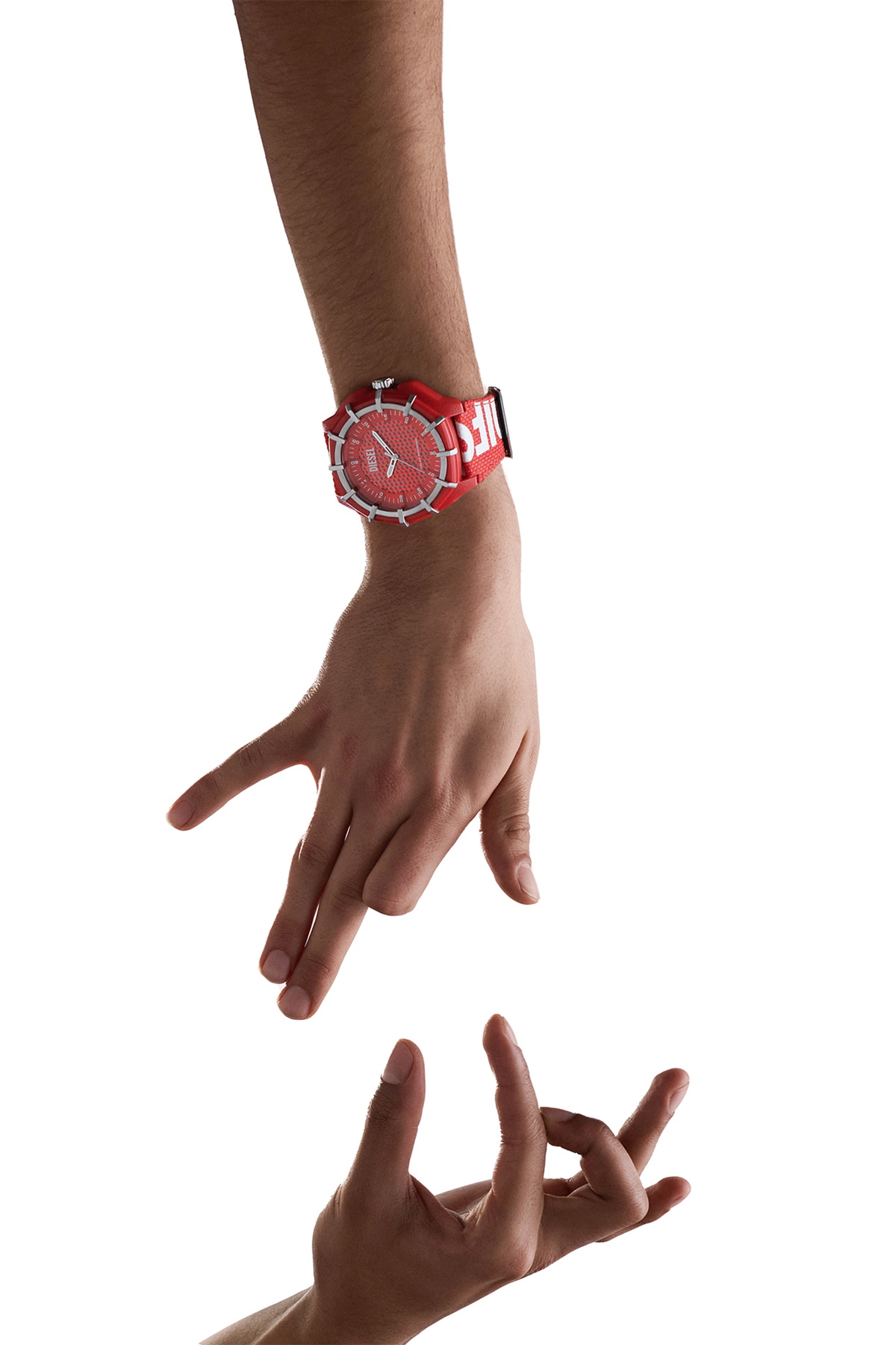 Diesel Framed Solar Red watch - Timeframes Mens in Red