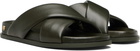 ANINE BING Green Emi Slides