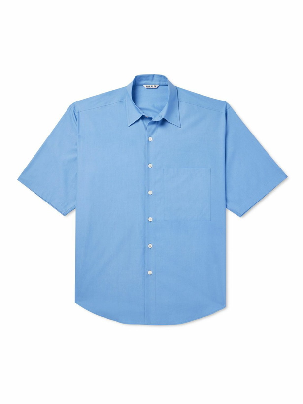 Photo: Auralee - Cotton-Poplin Shirt - Blue