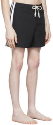 Palm Angels Black Monogram Swim Shorts