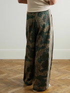 KAPITAL - Camouflage-Print Cotton-Jersey Sweatpants - Blue