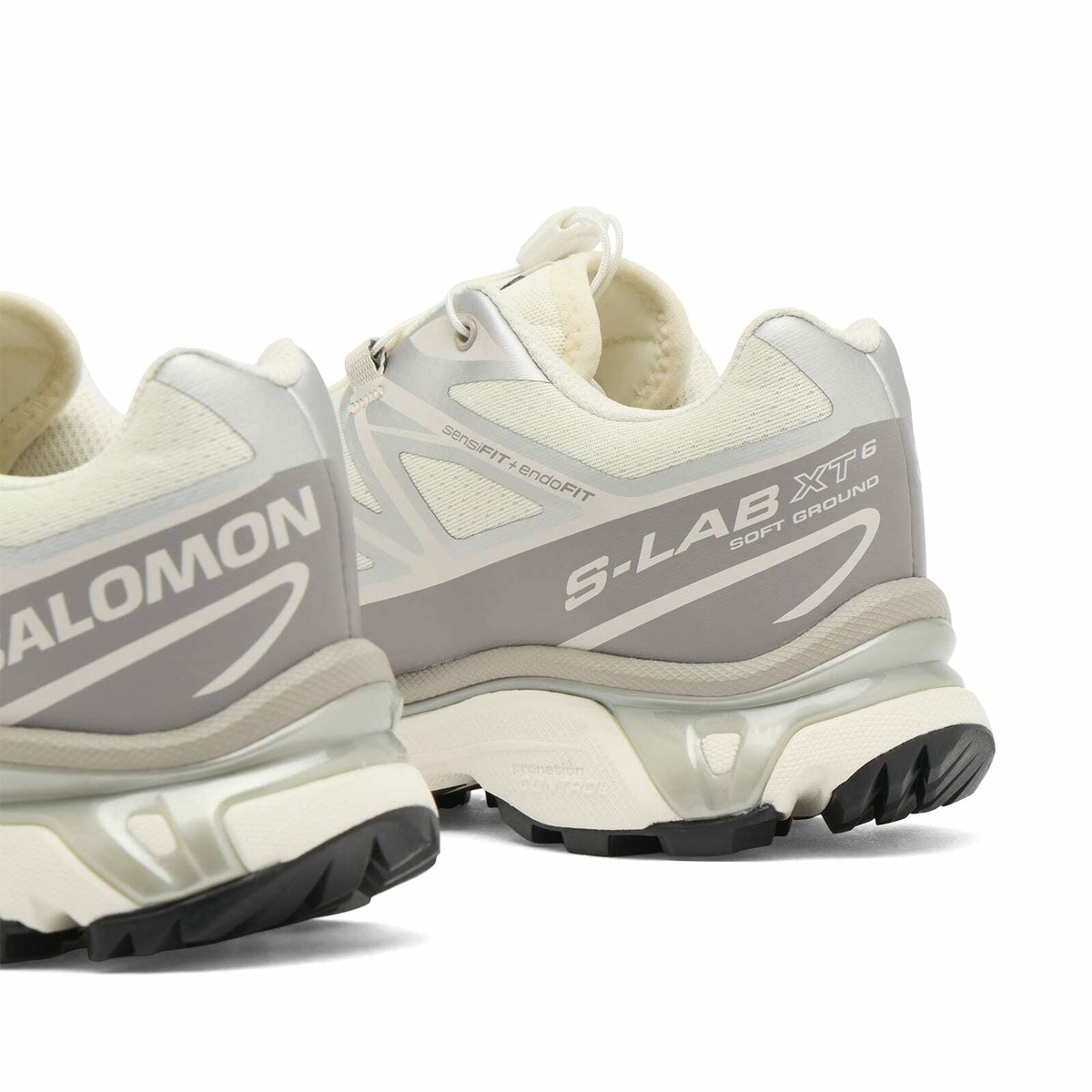 Salomon Women's XT-6 Sneaker in Vanilla Ice/Ftw Silver/Lilaca