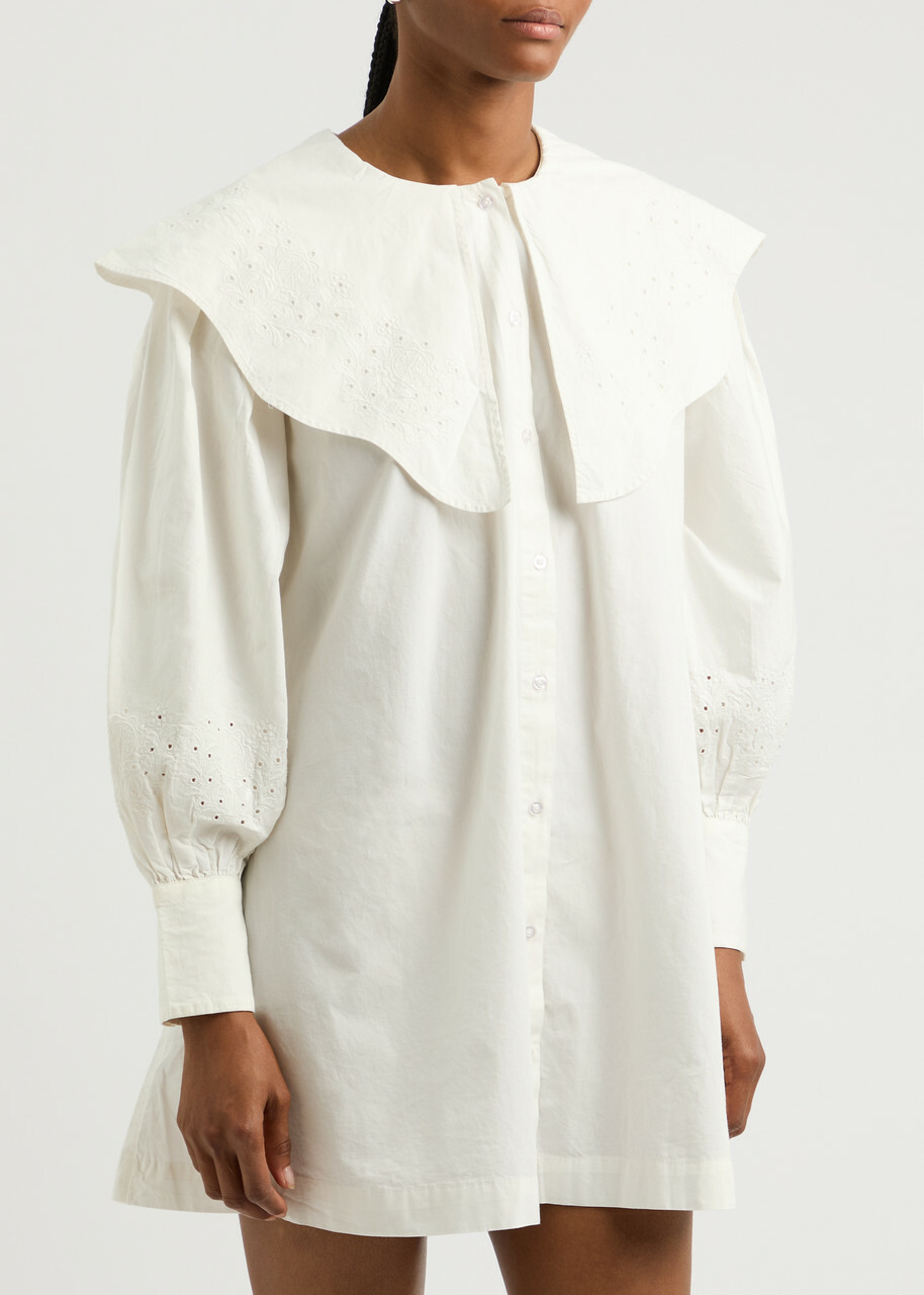 white long sleeve holiday dress Sutton White Long Sleeve Embellished Mini Dress