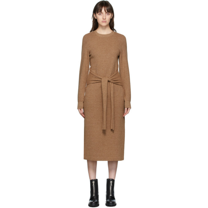 neutral knitted dress Chiara Knitted Mini Dress in Neutral
