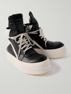 Rick Owens - Mega Bumber Geobasket Quilted Leather High-TopSneakers - Black