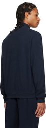 Emporio Armani Navy Zip Sweater