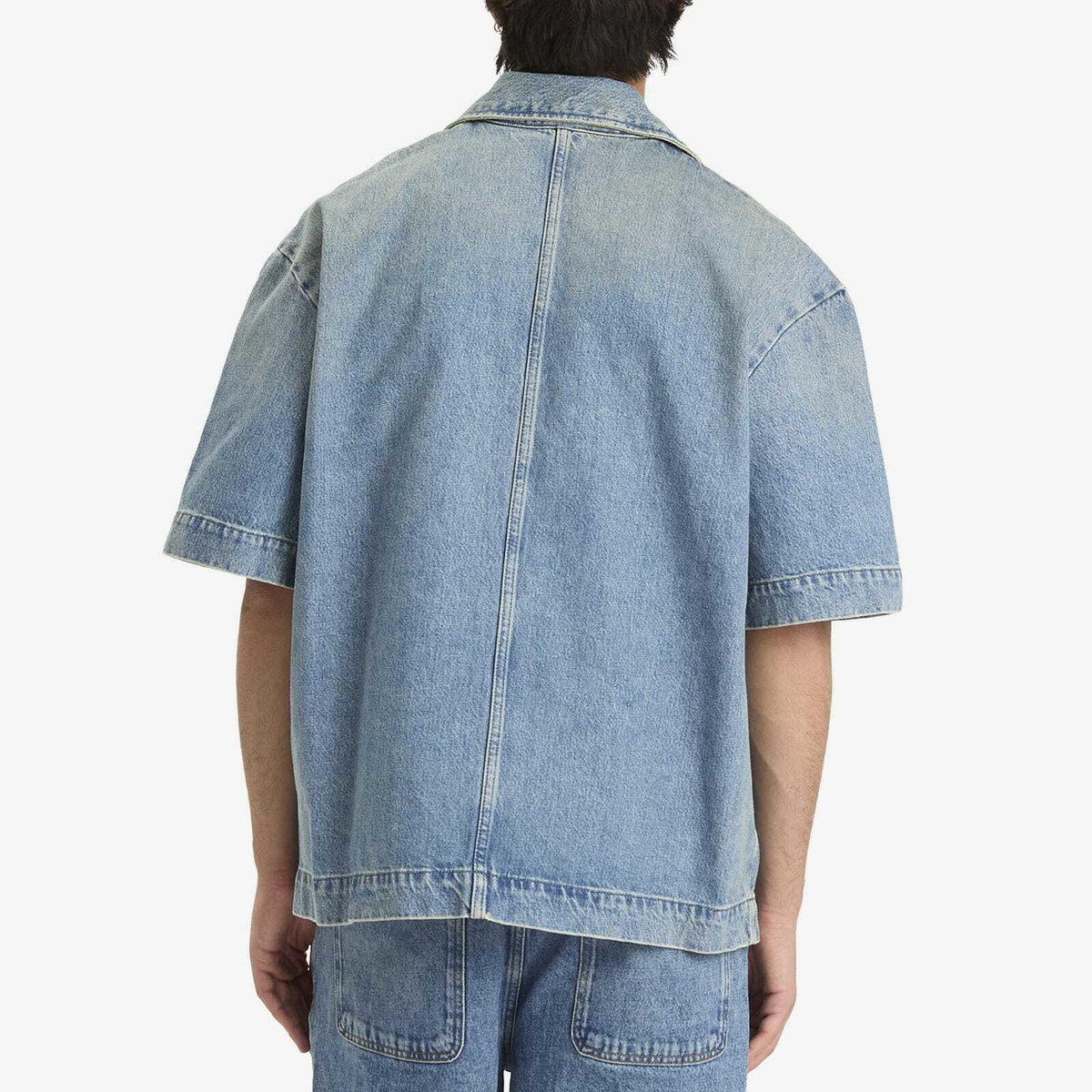 Won Hundred Men's Desmond Denim Vacation Shirt in Light Blue