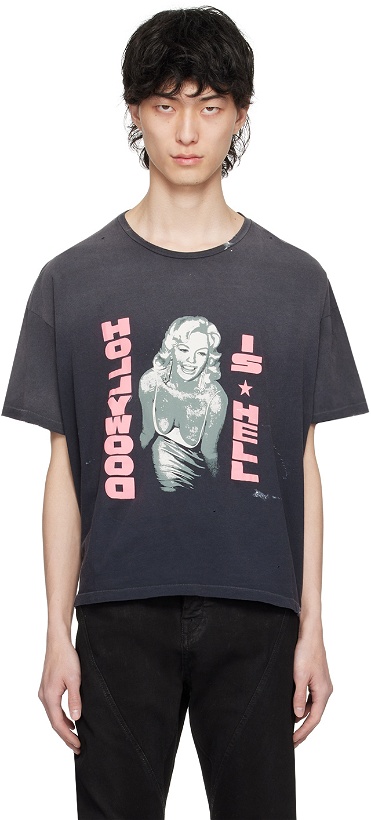 Photo: PALY Black 'Hollywood Is Hell' T-Shirt