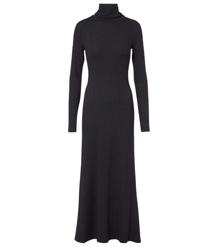 Photo: Staud Vanya turtleneck jersey maxi dress