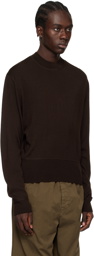 LEMAIRE Brown Mock Neck Sweater