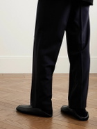 John Lobb - Kingston II Collapsible-Heel Full-Grain Leather Slippers - Black